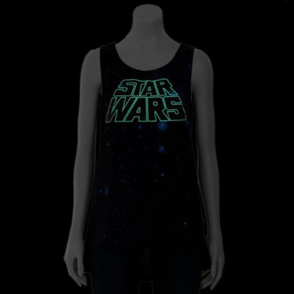 Star Wars Glow in the Dark Sparkle Tank Top - Picture 2 of 5